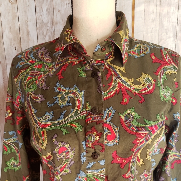 Tommy Hilfiger Pasley Print button down shirt - Picture 4 of 9